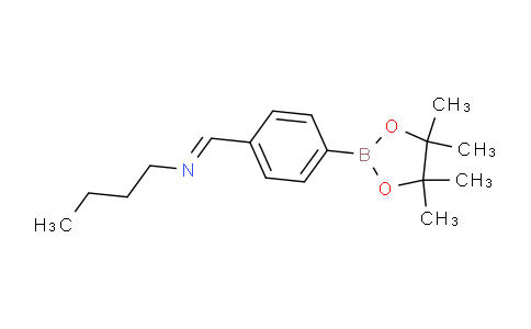 CAS No. 871366-36-8, N-(4-(4,4,5,5-Tetramethyl-1,3,2-dioxaborolan-2-yl)benzylidene)butan-1-amine