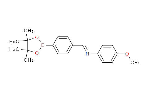 CAS No. 871366-38-0, 4-Methoxy-N-(4-(4,4,5,5-tetramethyl-1,3,2-dioxaborolan-2-yl)benzylidene)aniline