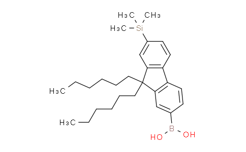 CAS No. 871468-23-4, (9,9-Dihexyl-7-(trimethylsilyl)-9H-fluoren-2-yl)boronic acid