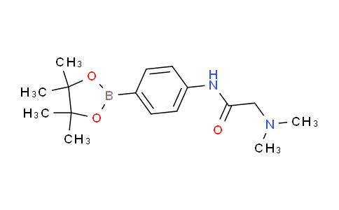 CAS No. 873306-31-1, 2-(dimethylamino)-N-(4-(4,4,5,5-tetramethyl-1,3,2-dioxaborolan-2-yl)phenyl)acetamide