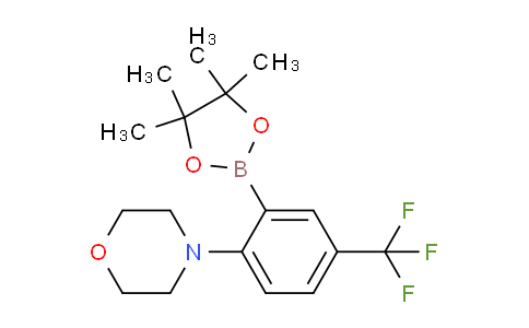 CAS No. 906352-77-0, 4-(2-(4,4,5,5-Tetramethyl-1,3,2-dioxaborolan-2-yl)-4-(trifluoromethyl)phenyl)morpholine