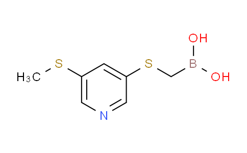 CAS No. 913835-66-2, (((5-(Methylthio)pyridin-3-yl)thio)methyl)boronic acid