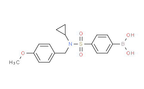 CAS No. 913835-89-9, (4-(N-Cyclopropyl-N-(4-methoxybenzyl)sulfamoyl)phenyl)boronic acid
