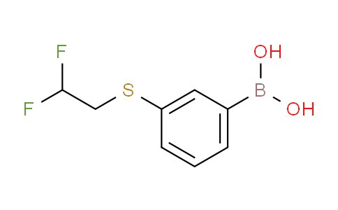 CAS No. 915402-02-7, (3-((2,2-Difluoroethyl)thio)phenyl)boronic acid