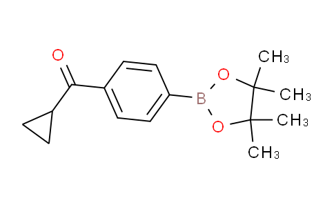 CAS No. 915402-05-0, Cyclopropyl(4-(4,4,5,5-tetramethyl-1,3,2-dioxaborolan-2-yl)phenyl)methanone