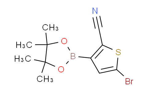 CAS No. 916454-56-3, 5-Bromo-3-(4,4,5,5-tetramethyl-1,3,2-dioxaborolan-2-yl)thiophene-2-carbonitrile