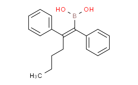 CAS No. 918793-64-3, (E)-(1,2-Diphenylhex-1-en-1-yl)boronic acid
