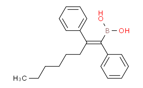 CAS No. 918793-65-4, (E)-(1,2-Diphenyloct-1-en-1-yl)boronic acid