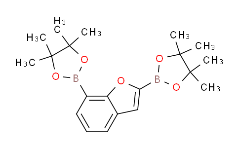 CAS No. 919119-74-7, 2,2'-(Benzofuran-2,7-diyl)bis(4,4,5,5-tetramethyl-1,3,2-dioxaborolane)