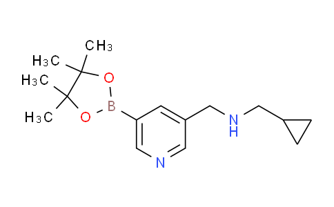 CAS No. 919347-13-0, 1-Cyclopropyl-N-((5-(4,4,5,5-tetramethyl-1,3,2-dioxaborolan-2-yl)pyridin-3-yl)methyl)methanamine