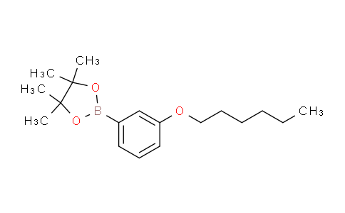 CAS No. 921937-75-9, 2-[3-(Hexyloxy)phenyl]-4,4,5,5-tetramethyl-1,3,2-dioxaborolane