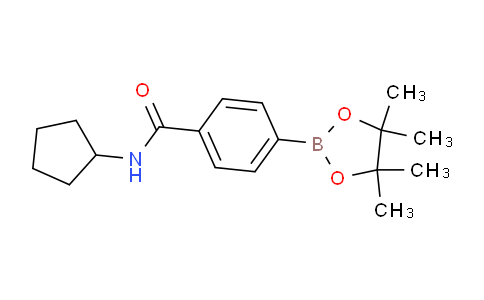 CAS No. 933987-10-1, N-Cyclopentyl-4-(4,4,5,5-tetramethyl-1,3,2-dioxaborolan-2-yl)benzamide