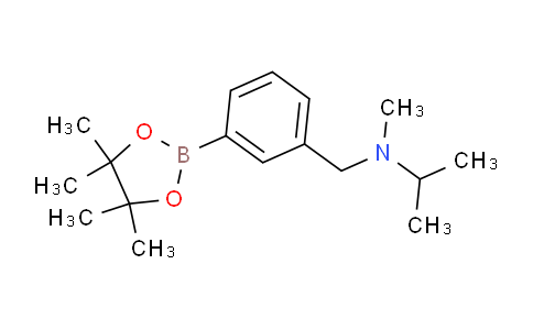 CAS No. 934586-46-6, N-Methyl-N-(3-(4,4,5,5-tetramethyl-1,3,2-dioxaborolan-2-yl)benzyl)propan-2-amine
