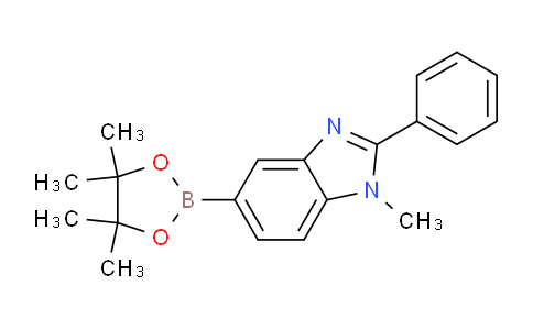CAS No. 936901-88-1, 1-Methyl-2-phenyl-5-(4,4,5,5-tetramethyl-1,3,2-dioxaborolan-2-yl)-1H-benzo[d]imidazole