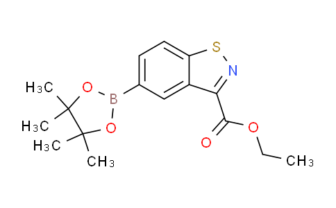 CAS No. 936923-42-1, Ethyl 5-(4,4,5,5-tetramethyl-1,3,2-dioxaborolan-2-yl)benzo[d]isothiazole-3-carboxylate