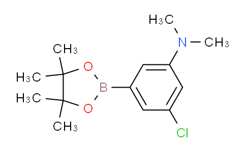 CAS No. 942069-59-2, 3-Chloro-N,N-dimethyl-5-(4,4,5,5-tetramethyl-1,3,2-dioxaborolan-2-yl)aniline