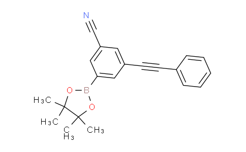 CAS No. 942069-85-4, 3-(Phenylethynyl)-5-(4,4,5,5-tetramethyl-1,3,2-dioxaborolan-2-yl)benzonitrile