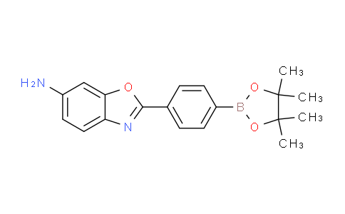 CAS No. 942589-97-1, 2-(4-(4,4,5,5-Tetramethyl-1,3,2-dioxaborolan-2-yl)phenyl)benzo[d]oxazol-6-amine