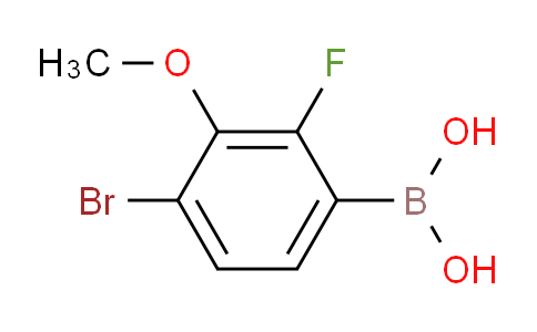 CAS No. 943830-77-1, (4-Bromo-2-fluoro-3-methoxyphenyl)boronic acid