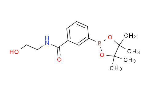 CAS No. 943911-66-8, N-(2-Hydroxyethyl)-3-(4,4,5,5-tetramethyl-1,3,2-dioxaborolan-2-yl)benzamide