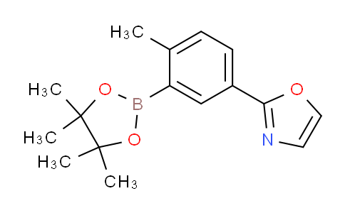CAS No. 945226-59-5, 2-(4-Methyl-3-(4,4,5,5-tetramethyl-1,3,2-dioxaborolan-2-yl)phenyl)oxazole