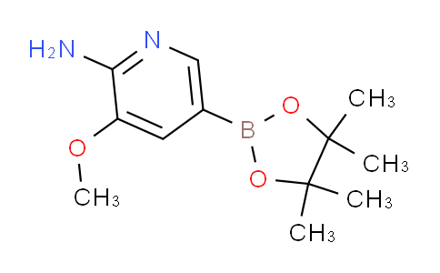 CAS No. 947249-19-6, 3-Methoxy-5-(4,4,5,5-tetramethyl-1,3,2-dioxaborolan-2-yl)pyridin-2-amine