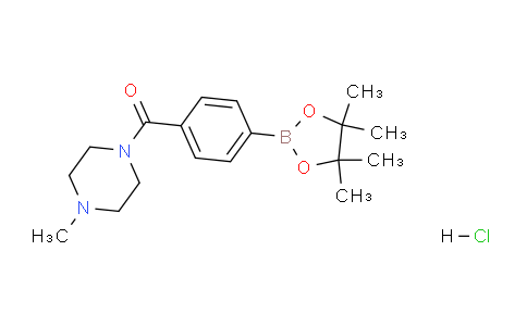 CAS No. 955407-62-2, (4-Methylpiperazin-1-yl)(4-(4,4,5,5-tetramethyl-1,3,2-dioxaborolan-2-yl)phenyl)methanone hydrochloride