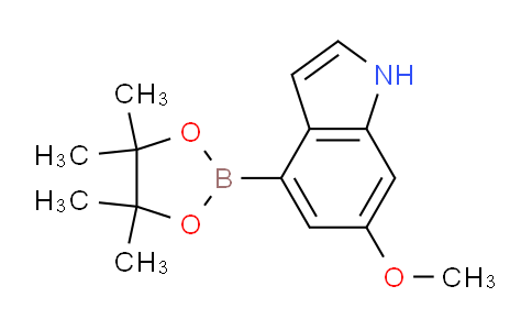 CAS No. 955979-12-1, 6-Methoxy-4-(4,4,5,5-tetramethyl-1,3,2-dioxaborolan-2-yl)-1H-indole