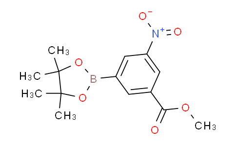 CAS No. 957061-12-0, Methyl 3-nitro-5-(4,4,5,5-tetramethyl-1,3,2-dioxaborolan-2-yl)benzoate