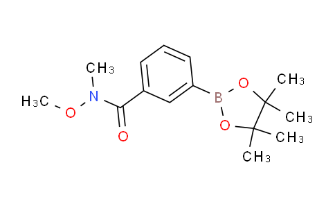 CAS No. 957061-17-5, N-Methoxy-N-methyl-3-(tetramethyl-1,3,2-dioxaborolan-2-yl)benzamide