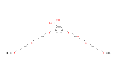 CAS No. 957121-01-6, (2,5-Di(2,5,8,11,14-pentaoxapentadecyl)phenyl)boronic acid