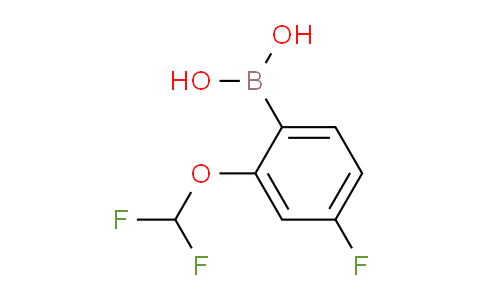 CAS No. 958451-73-5, 2-(Difluoromethoxy)-4-fluorophenylboronic acid