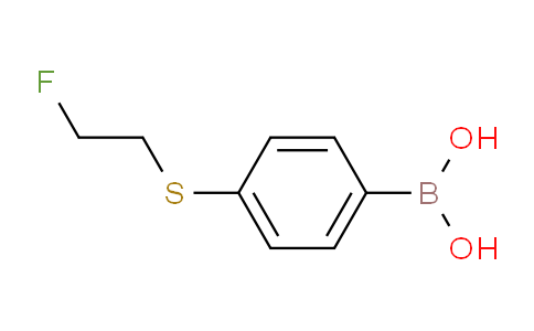 CAS No. 958451-96-2, (4-((2-Fluoroethyl)thio)phenyl)boronic acid