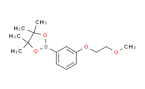 CAS No. 959972-43-1, 2-[3-(2-Methoxyethoxy)phenyl]-4,4,5,5-tetramethyl-1,3,2-dioxaborolane