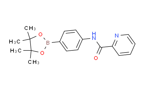CAS No. 1542209-30-2, N-(4-(4,4,5,5-tetramethyl-1,3,2-dioxaborolan-2-yl)phenyl)picolinamide