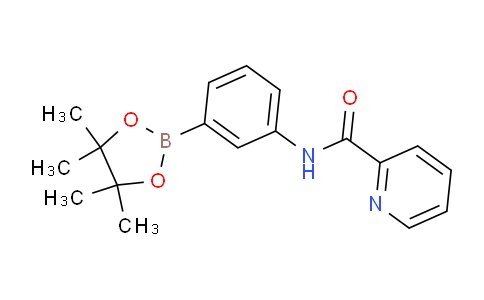 CAS No. 1610521-45-3, N-(3-(4,4,5,5-tetramethyl-1,3,2-dioxaborolan-2-yl)phenyl)picolinamide