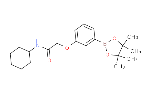 CAS No. 2057448-81-2, N-cyclohexyl-2-(3-(4,4,5,5-tetramethyl-1,3,2-dioxaborolan-2-yl)phenoxy)acetamide