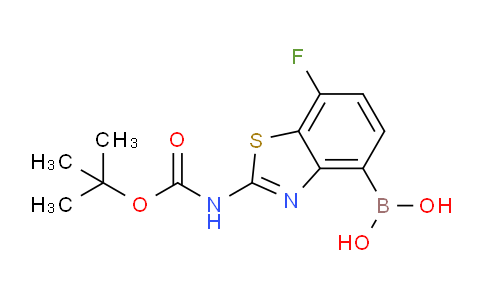 CAS No. 2415163-55-0, [2-(tert-butoxycarbonylamino)-7-fluoro-1,3-benzothiazol-4-yl]boronic acid