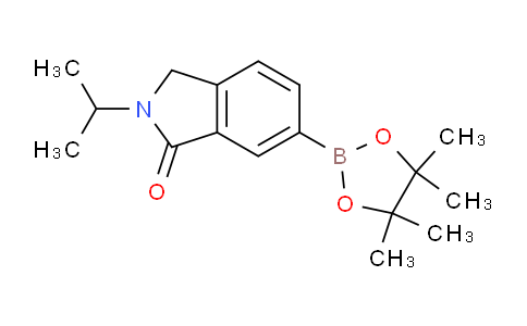 CAS No. 1489260-76-5, 2-Isopropyl-6-(4,4,5,5-tetramethyl-1,3,2-dioxaborolan-2-yl)isoindolin-1-one
