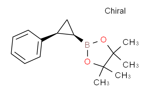 CAS No. 1204315-47-8, 4,4,5,5-tetramethyl-2-[cis-2-phenylcyclopropyl]-1,3,2-dioxaborolane