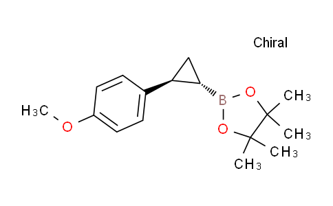 CAS No. 1070797-18-0, 2-[trans-2-(4-methoxyphenyl)cyclopropyl]-4,4,5,5-tetramethyl-1,3,2-dioxaborolane