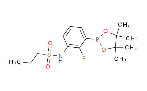 CAS No. 1269233-76-2, N-(2-Fluoro-3-(4,4,5,5-tetramethyl-1,3,2-dioxaborolan-2-yl)phenyl)propane-1-sulfonamide