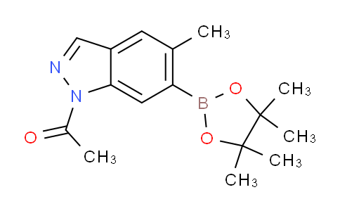 CAS No. 2072808-50-3, 1-(5-Methyl-6-(4,4,5,5-tetramethyl-1,3,2-dioxaborolan-2-yl)-1H-indazol-1-yl)ethan-1-one