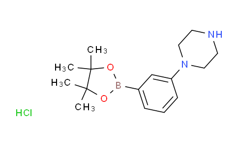 CAS No. 2088169-24-6, 1-(3-(4,4,5,5-Tetramethyl-1,3,2-dioxaborolan-2-yl)phenyl)piperazine hydrochloride
