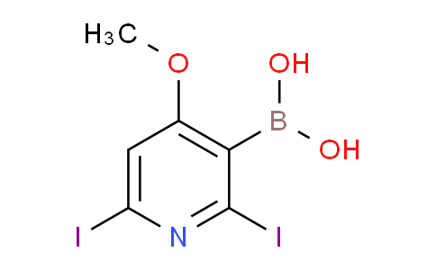 CAS No. 437710-15-1, (2,6-Diiodo-4-methoxy-3-pyridinyl)-boronic acid