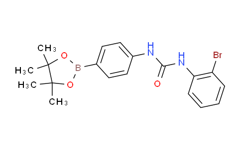 CAS No. 874298-93-8, 1-(2-Bromophenyl)-3-(4-(4,4,5,5-tetramethyl-1,3,2-dioxaborolan-2-yl)phenyl)urea