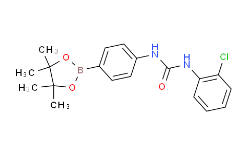 CAS No. 874298-95-0, 1-(2-Chlorophenyl)-3-(4-(4,4,5,5-tetramethyl-1,3,2-dioxaborolan-2-yl)phenyl)urea
