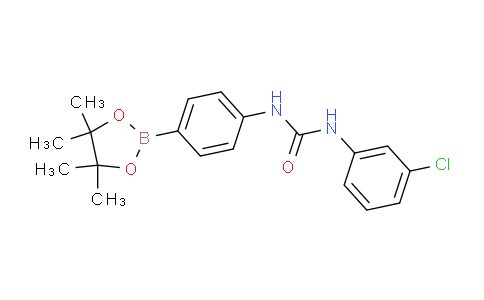 CAS No. 796967-52-7, 1-(3-Chlorophenyl)-3-(4-(4,4,5,5-tetramethyl-1,3,2-dioxaborolan-2-yl)phenyl)urea