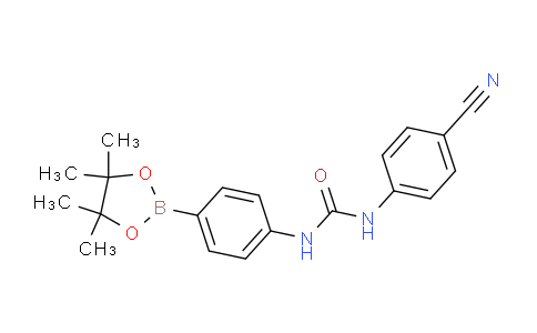 CAS No. 874298-04-1, 1-(4-Cyanophenyl)-3-(4-(4,4,5,5-tetramethyl-1,3,2-dioxaborolan-2-yl)phenyl)urea