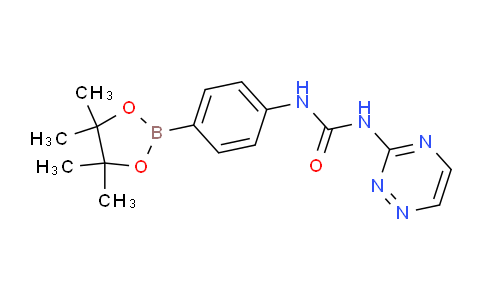CAS No. 874298-06-3, 1-(4-(4,4,5,5-Tetramethyl-1,3,2-dioxaborolan-2-yl)phenyl)-3-(1,2,4-triazin-3-yl)urea